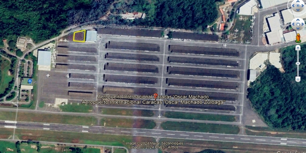 En Venta Terreno para Hangar dentro del Aeropuerto Caracas "Oscar Machado Zuloaga", muy bien ubicado en extremo Norte cerca de la entrada